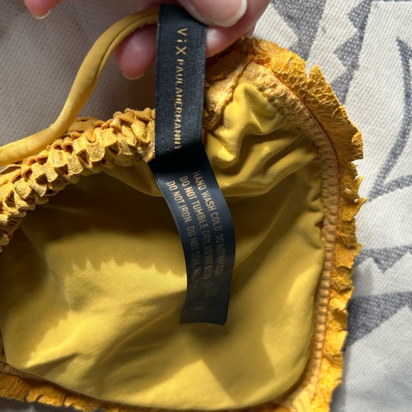 Yellow Textured Bikini Set - Picture 3 of 6